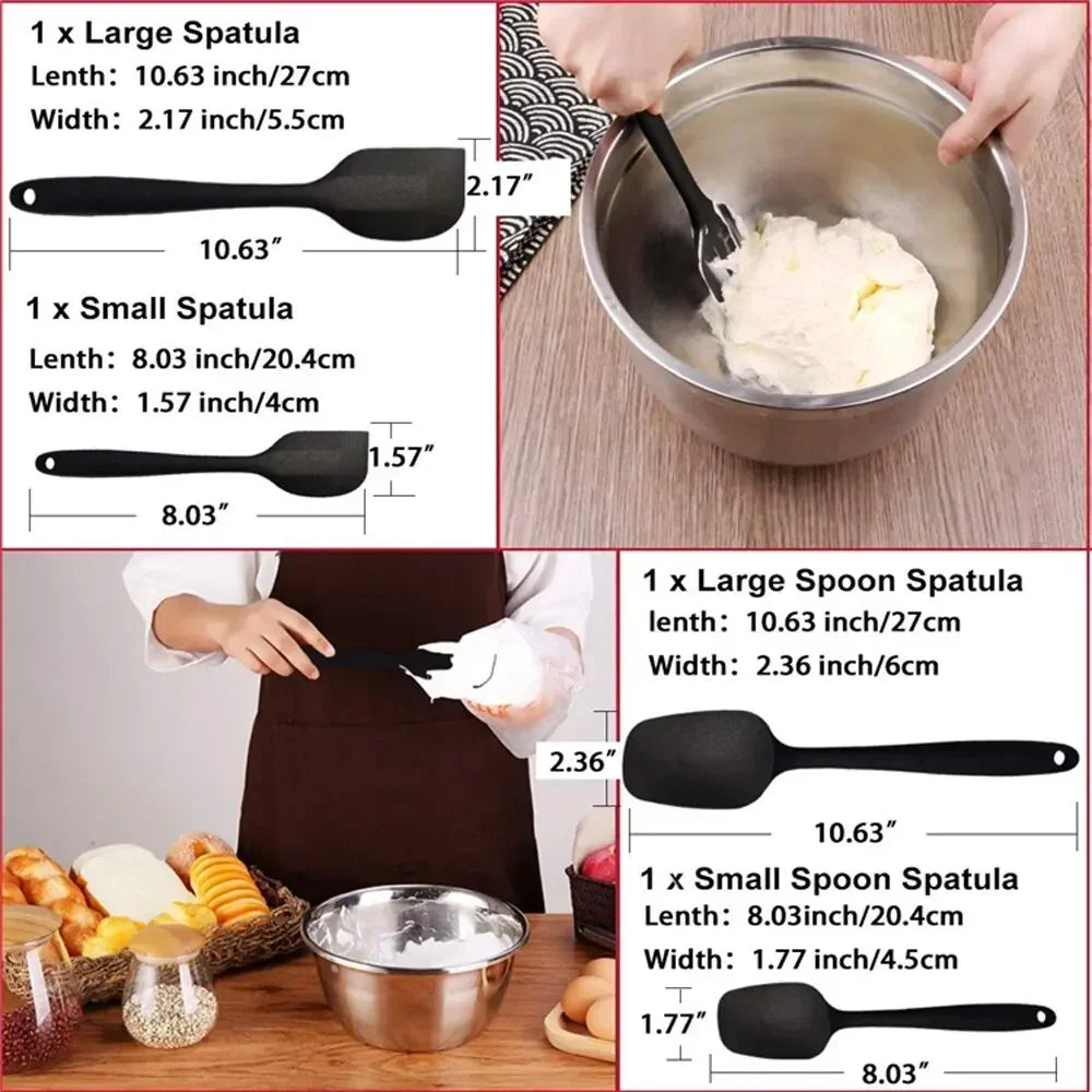 6 Pieces Silicone Spatula Set