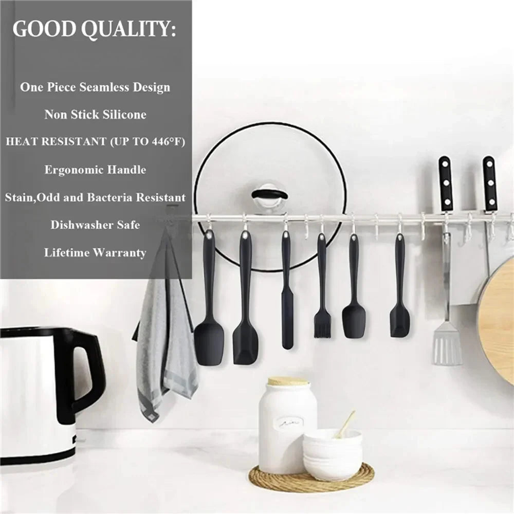 6 Pieces Silicone Spatula Set