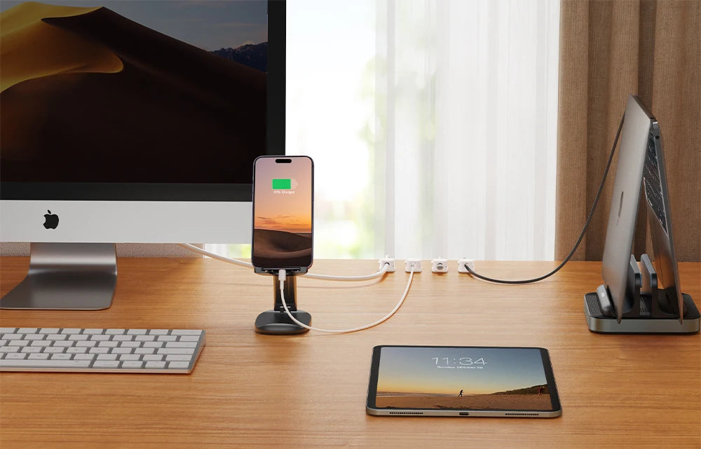 Magnetic Cable Clips – 6-Pack Organizer