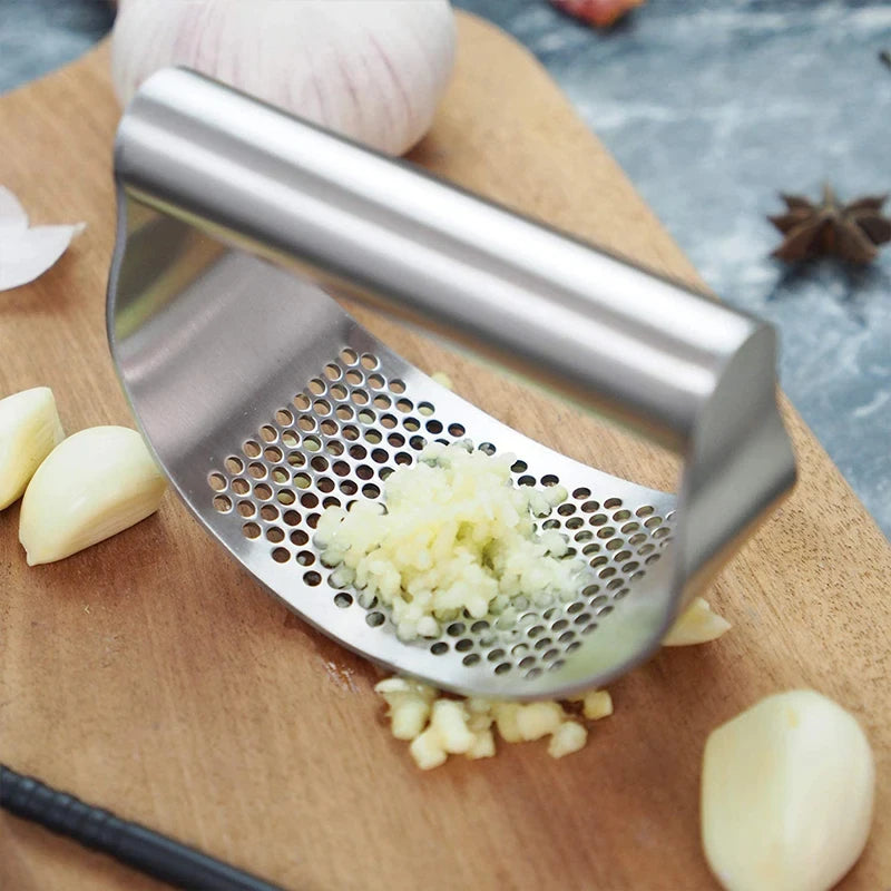Stainless Steel Garlic Crusher