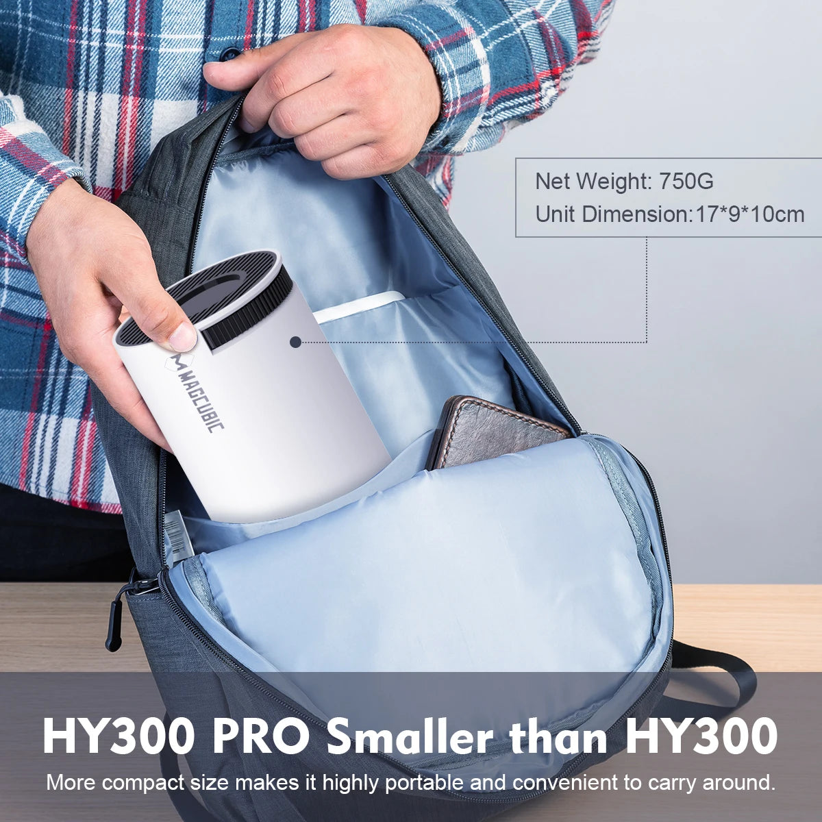 8K Portable Projector HY300 Pro