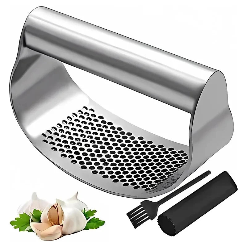 Stainless Steel Garlic Crusher