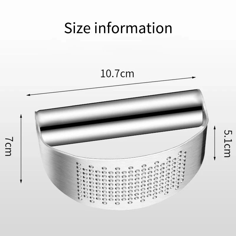 Stainless Steel Garlic Crusher