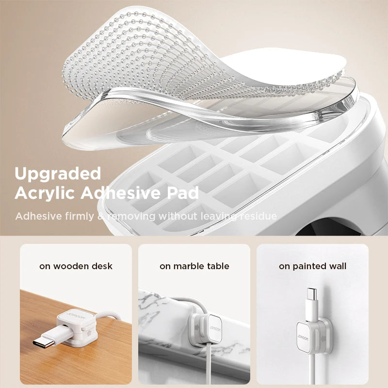 Magnetic Cable Clips – 6-Pack Organizer