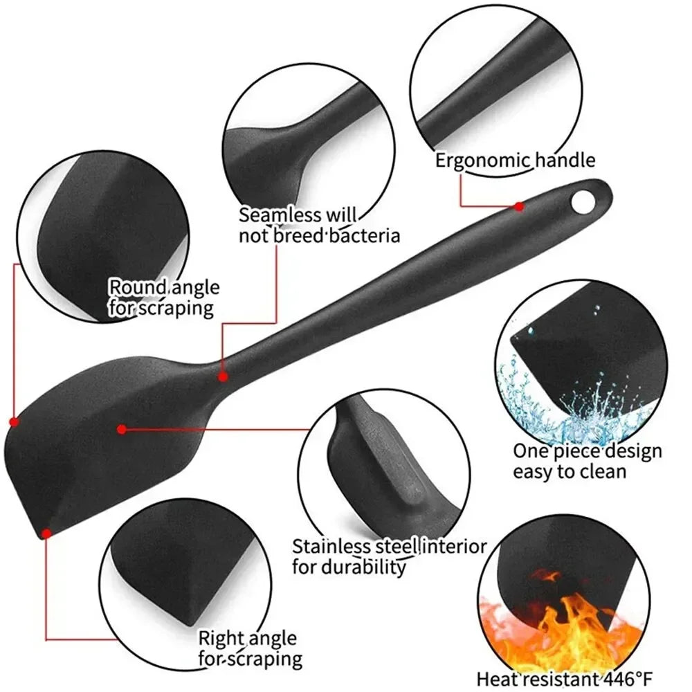 6 Pieces Silicone Spatula Set
